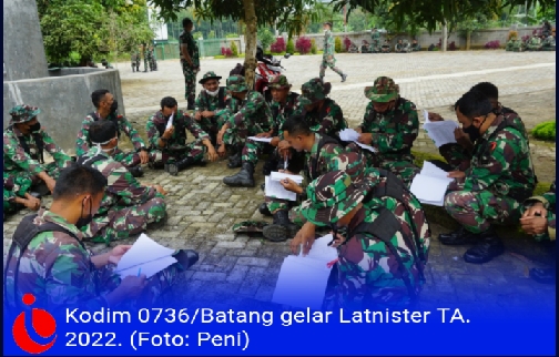 Kodim Batang Gelar Latihan Teknis Teritorial Di Gedung Iphi Subah