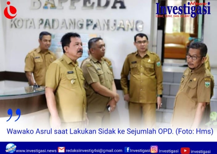 Awal Tahun Wawako Asrul Lakukan Sidak Ke Sejumlah Opd Investigasi