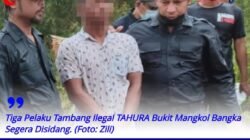 Tiga Pelaku Tambang Ilegal TAHURA Bukit Mangkol Bangka Segera Disidang