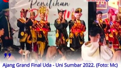 Ajang Grand Final Uda – Uni Sumbar 2022,  16 Pasang finalis Tampil Memukau Di Istana Pagaruyung