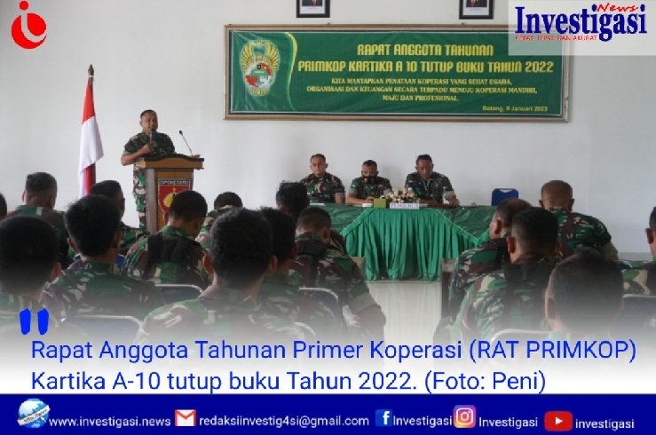 Kodim 0736/Batang Gelar Rapat Anggota Tahunan Koperasi Kartika A-10