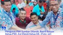 Pengurus PWI Sumbar Dilantik,  Basril Basyar Ketua PWI, Zul Efendi Ketua DK