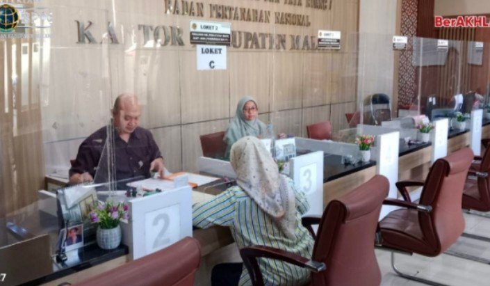 Loket pelayanan Publik Kantor Pertanahan Malang