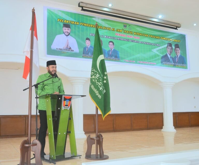 Kepengurusan Baru Al Washliyah Sumbar Resmi Dilantik, Fadly: Siap Bersinergi Bangun Umat dan Daerah